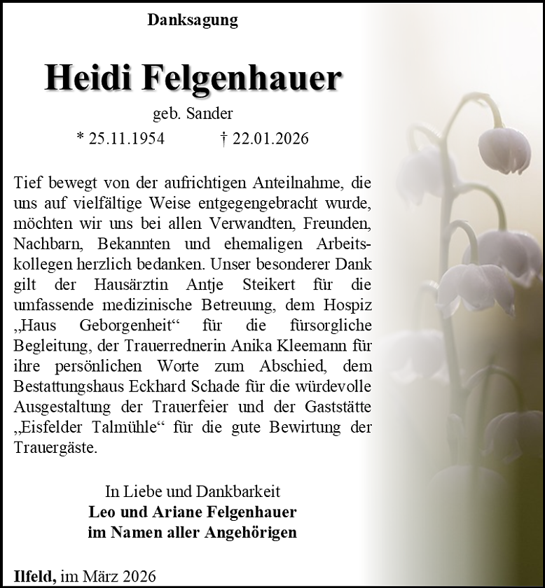 Danksagung (Foto: Schade)