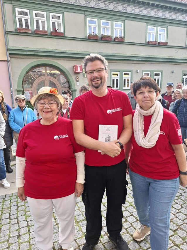 Bild: Die Bad Langensalzaer G&auml;stef&uuml;hrer Rosemarie Herzog, Patrick Kosiol und Petra Schn&uuml;rch