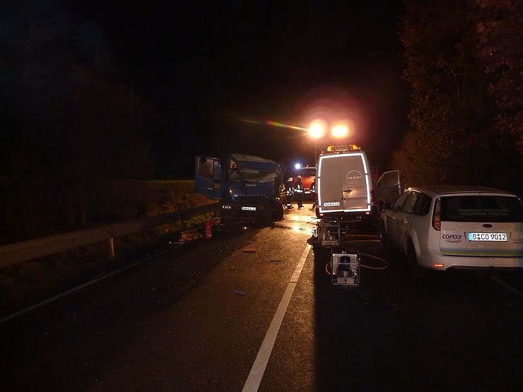 Schwerer Unfall auf der B 4