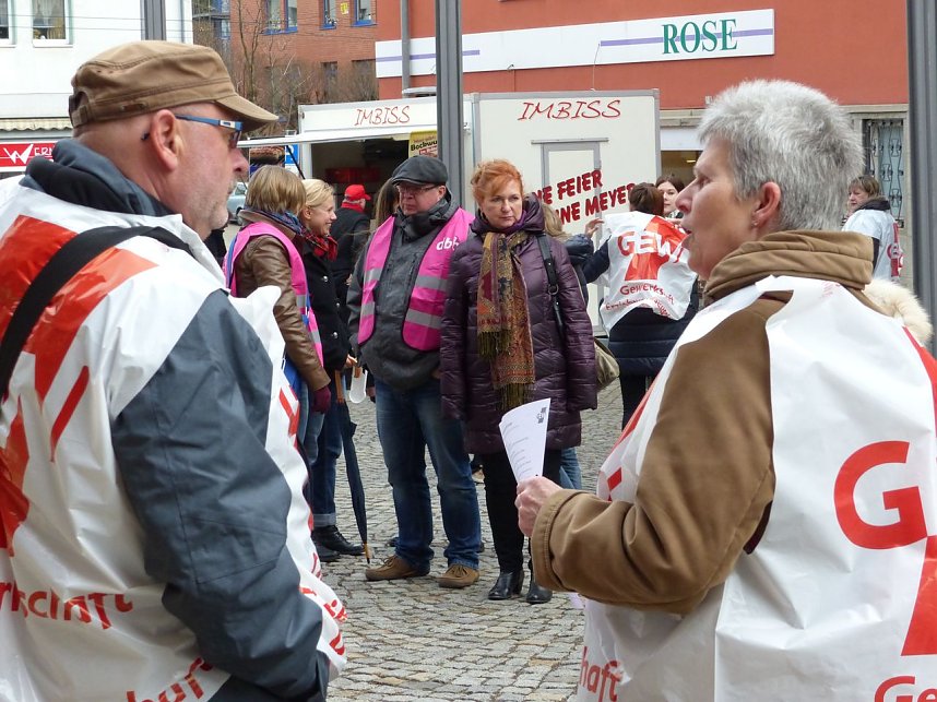 Warnstreik in Nordhausen
