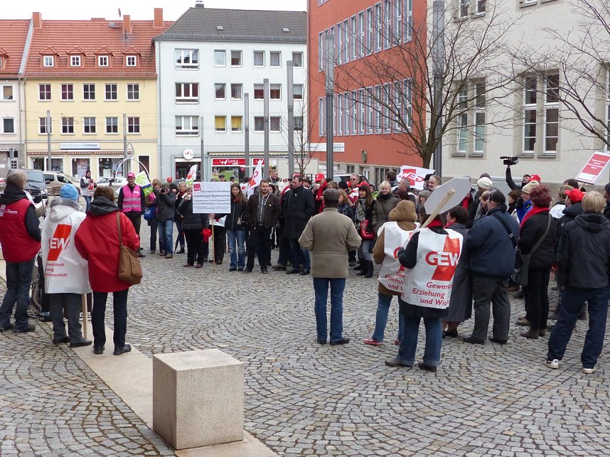 Warnstreik in Nordhausen
