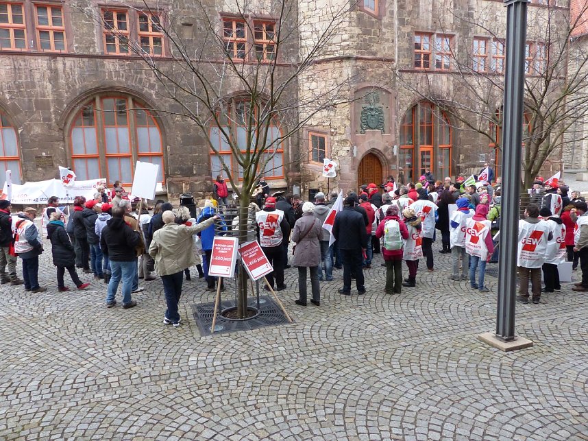 Warnstreik in Nordhausen