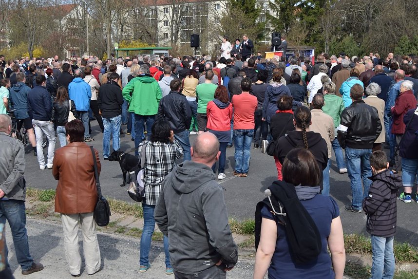 Protest gegen Erstunterkunft