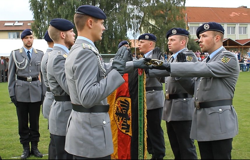 Feierliche Vereidigung in Berka