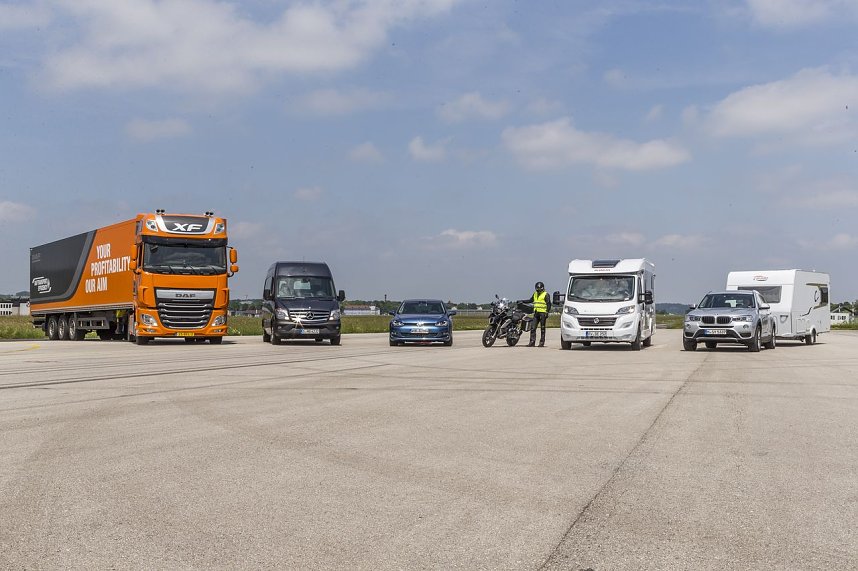Bremstest: Die Brems-Kontrahenten auf einen Blick. Foto: ADAC/Griesch