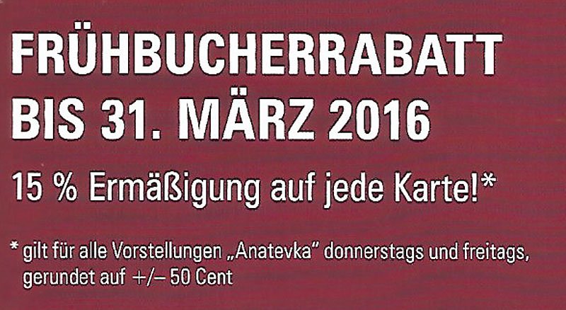 Vorbereitung auf Anatevka laufen