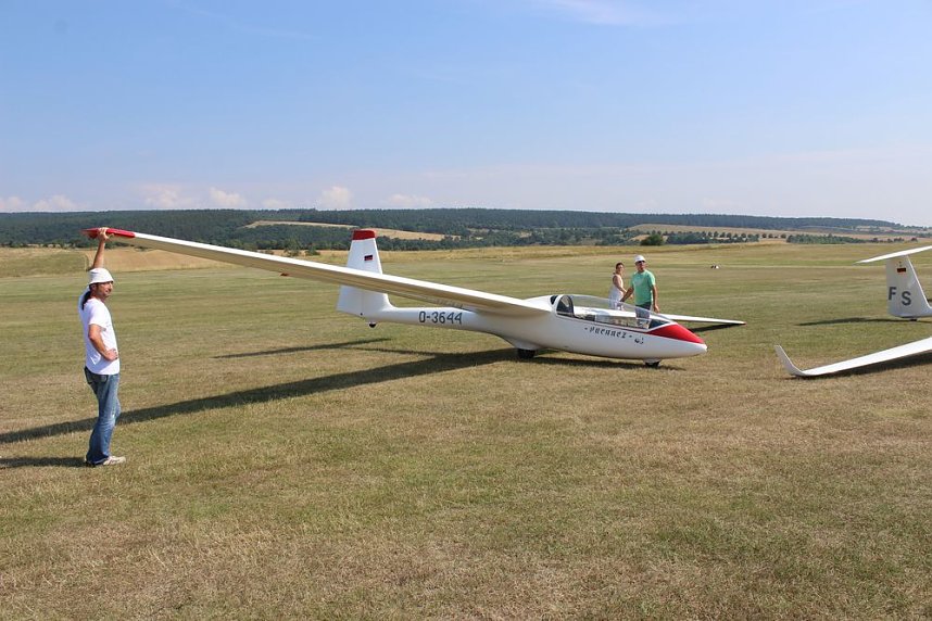 Segelflieger am Himmel Nordth&uuml;ringens