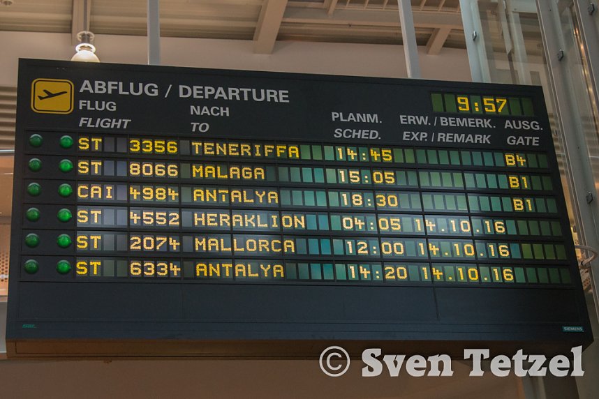 Auf dem Flughafen unterwegs