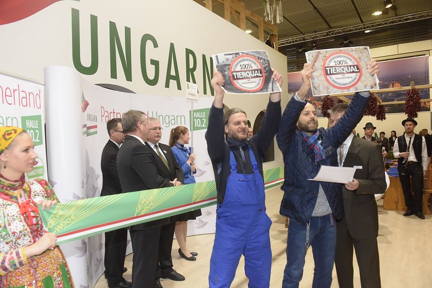 Protest bei Gr&uuml;ner Woche