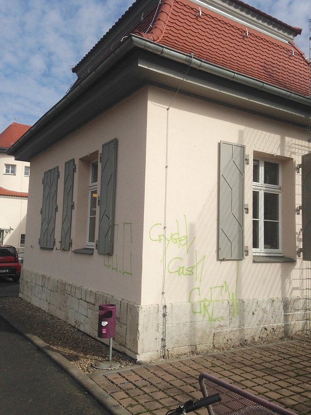 Schmierereien in M&uuml;hlhausen