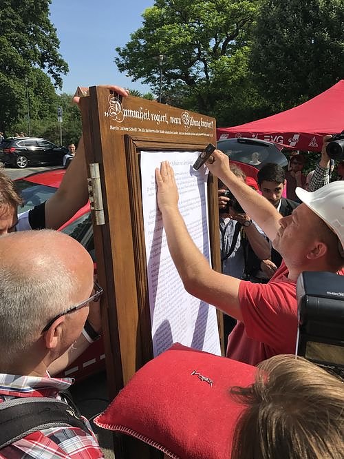 50 Demonstranten kamen aus dem Landkreis Nordhausen