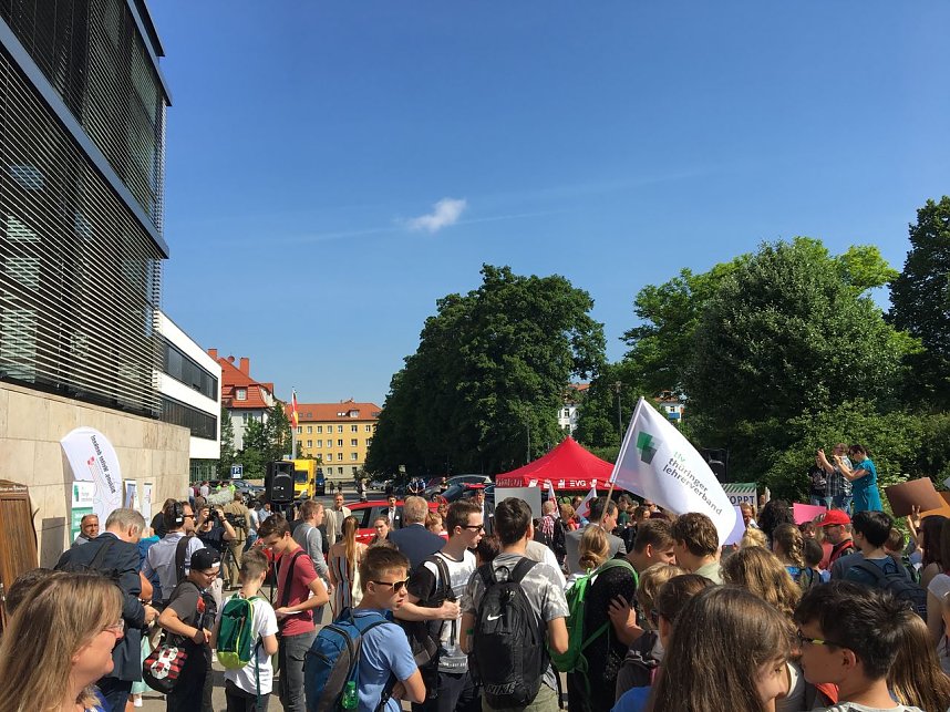 50 Demonstranten kamen aus dem Landkreis Nordhausen
