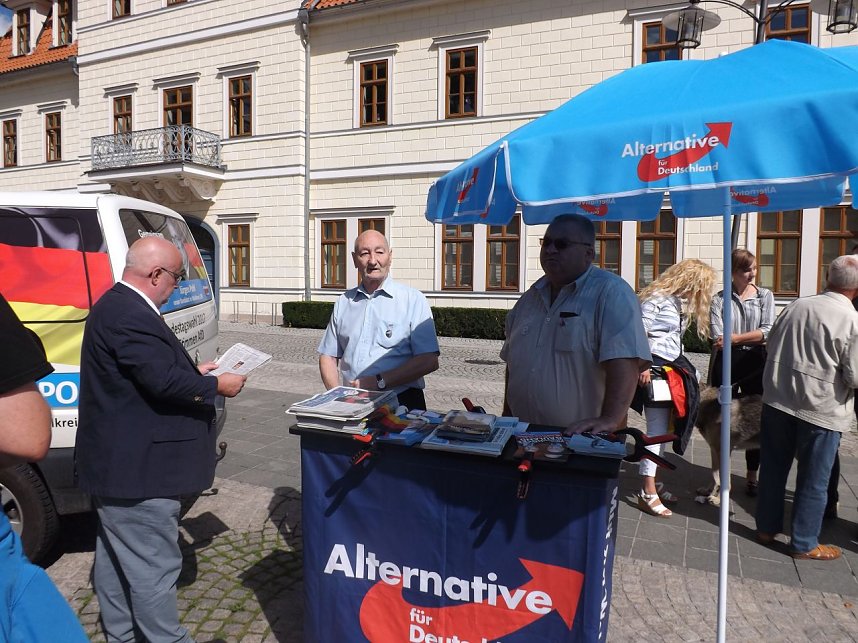 AfD-Wahlkampf in Sondershausen