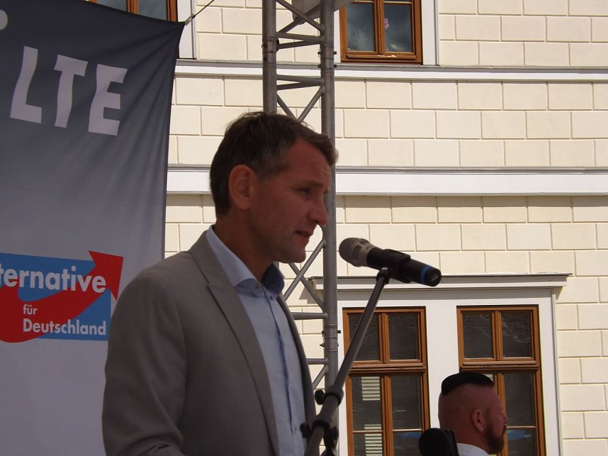 AfD-Wahlkampf in Sondershausen