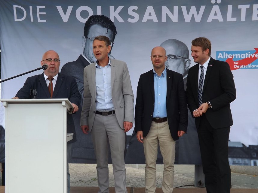 AfD-Wahlkampf in Sondershausen