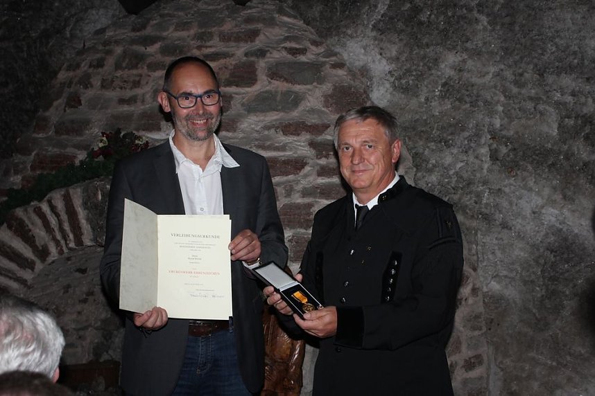 Hohe Auszeichnungen f&uuml;r freiwillige Retter unter Tage