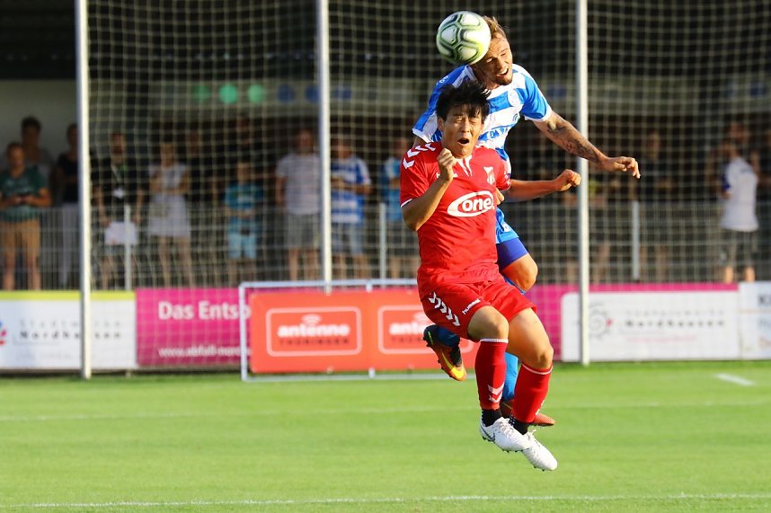 Wacker Nordhausen mit ersten Sieg in einem Heimspiel. 3:0 gegen Meuselwitz im ersten Th&uuml;ringen-Derby der Saison