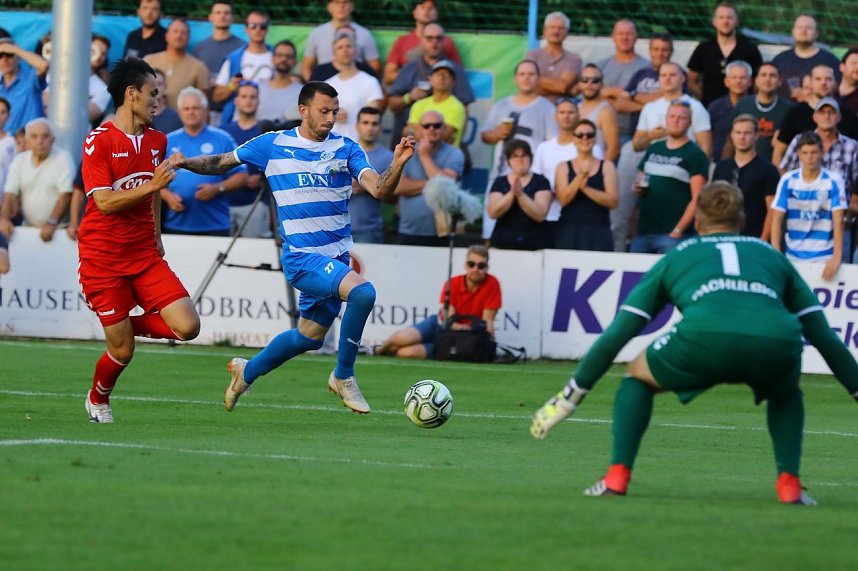 Wacker Nordhausen mit ersten Sieg in einem Heimspiel. 3:0 gegen Meuselwitz im ersten Th&uuml;ringen-Derby der Saison
