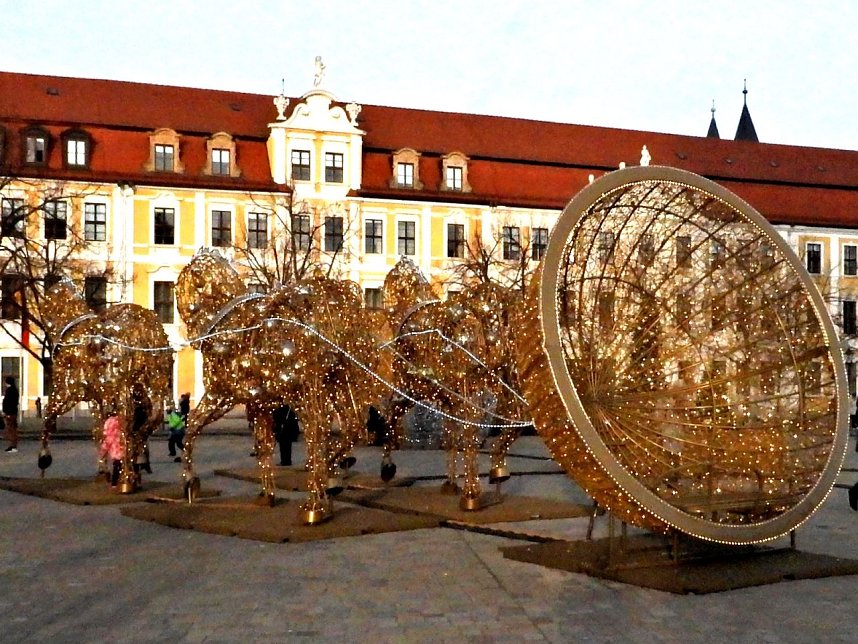 Installation vor dem Magdeburger Dom