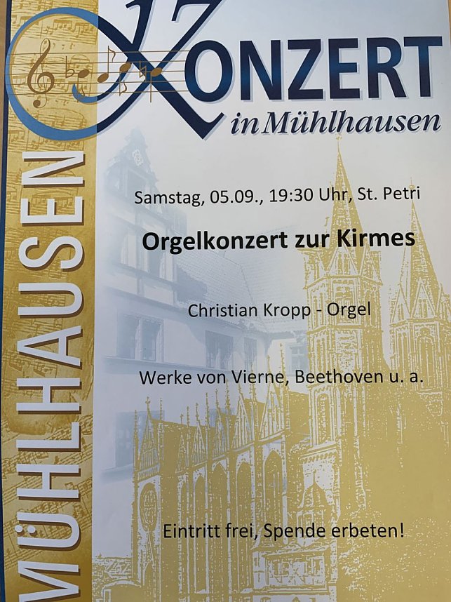 Orgelkonzert in St. Petri-Margarethen zur Kirmes