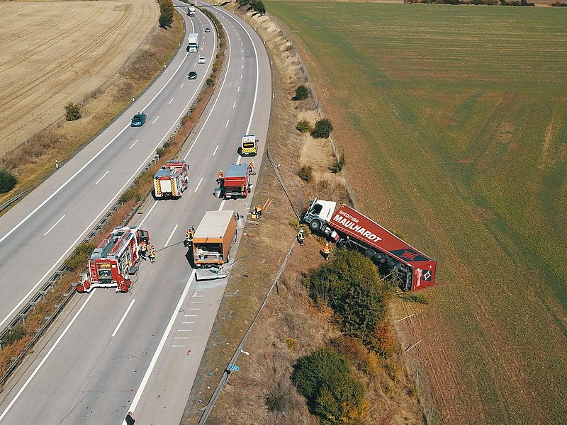 Unfall auf der A38
