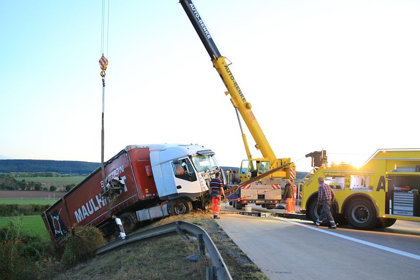 Bergung auf der Autobahn