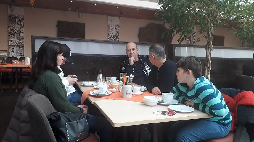 Der Ostklassiker Klub Wolkramshausen beim "Rollenden Museum" in Zwickau