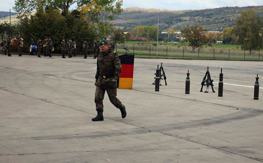 Kommandeurswechsel beim Panzerbataillon 393 "Th&uuml;ringer L&ouml;we" in der Kyffh&auml;user Kaserne Bad Frankenhausen statt....