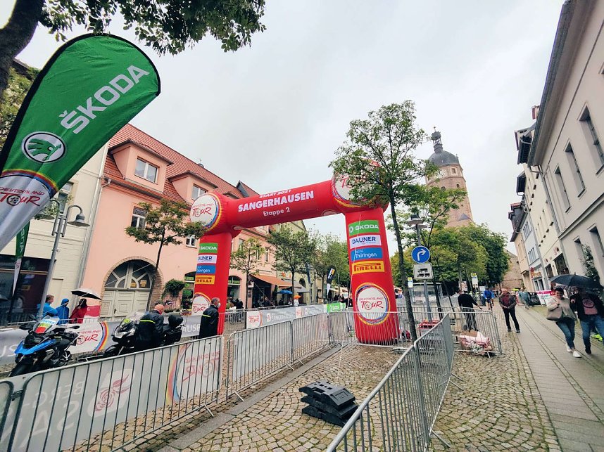 Start zur zweiten Etappe der Deutschland Tour