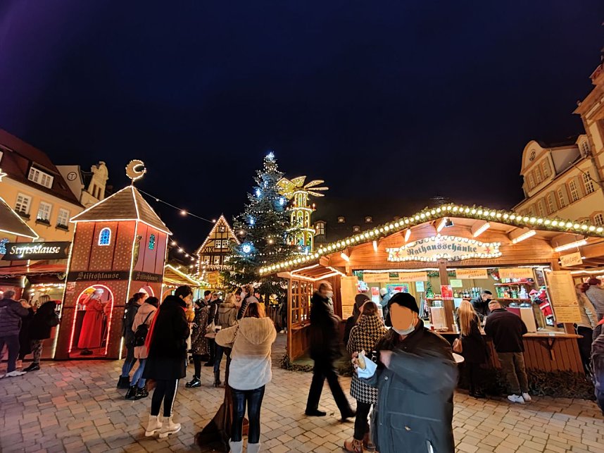 Auf dem Quedlinburger Weihnachtsmarkt