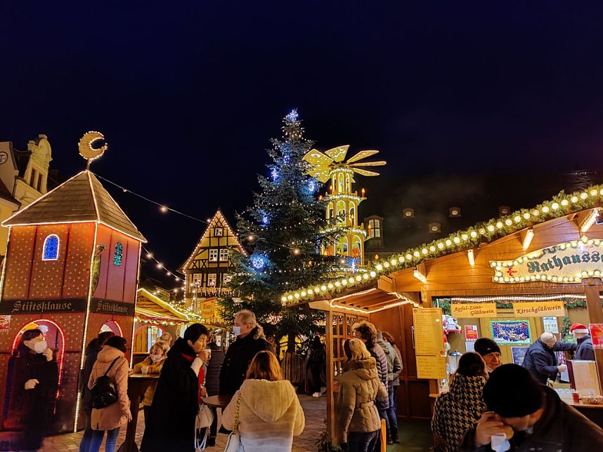 Auf dem Quedlinburger Weihnachtsmarkt