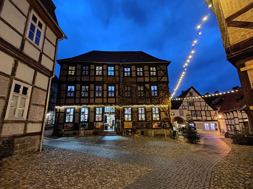 Auf dem Quedlinburger Weihnachtsmarkt