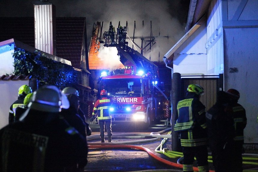 Scheunenbrand in Sollstedt
