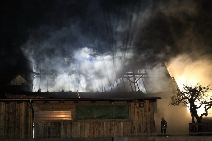 Scheunenbrand in Sollstedt