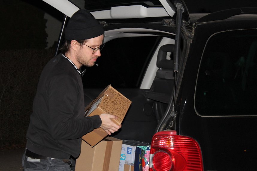 Hilfstransport des FSV Preu&szlig;en f&uuml;r Fl&uuml;chtlinge aus der Ukraine