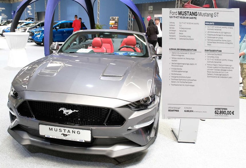 Peter Blei unterwegs auf der Erfurter Automobilmesse