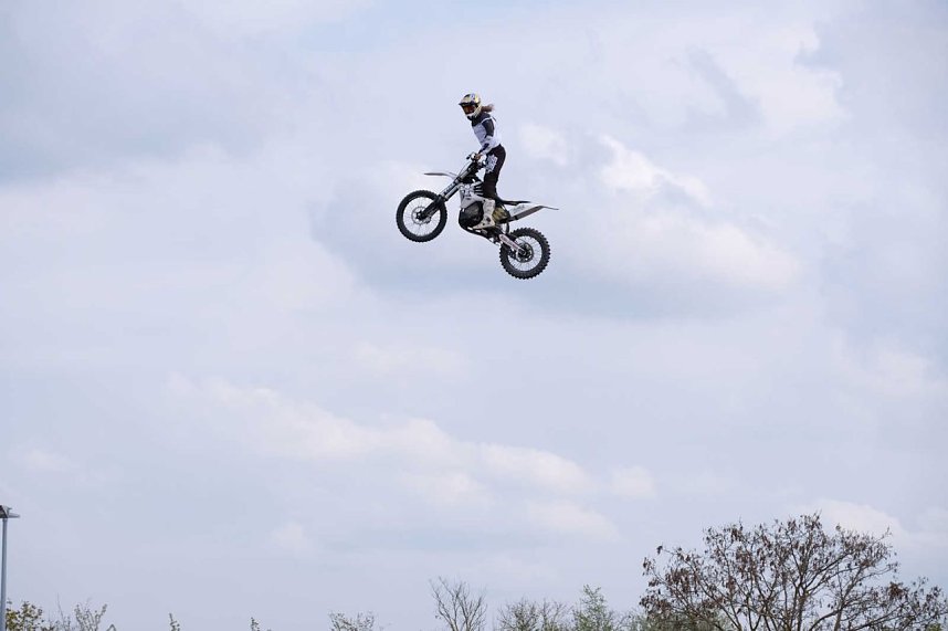 Peter Blei unterwegs auf der Erfurter Automobilmesse