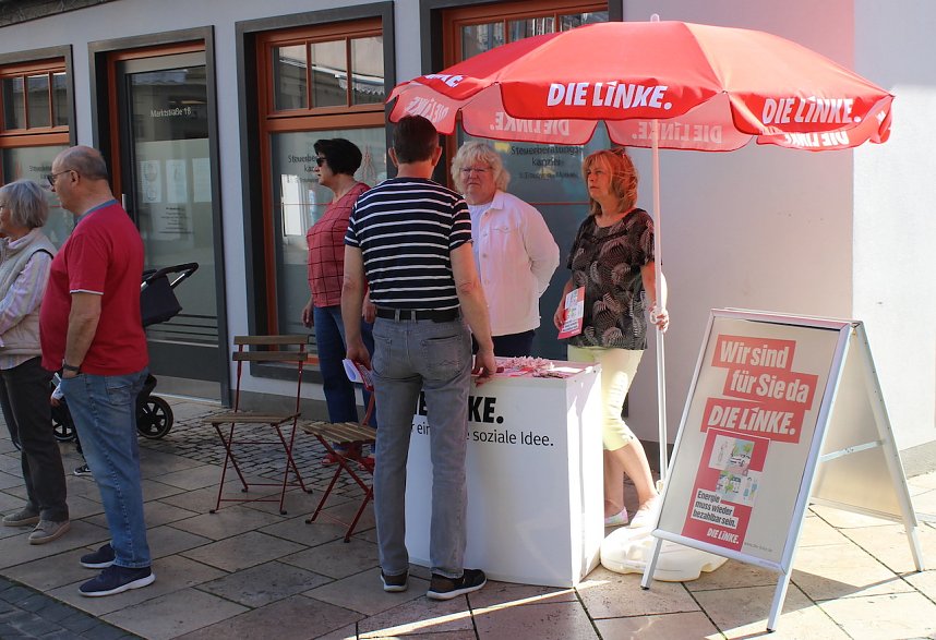 Infostand am Markt