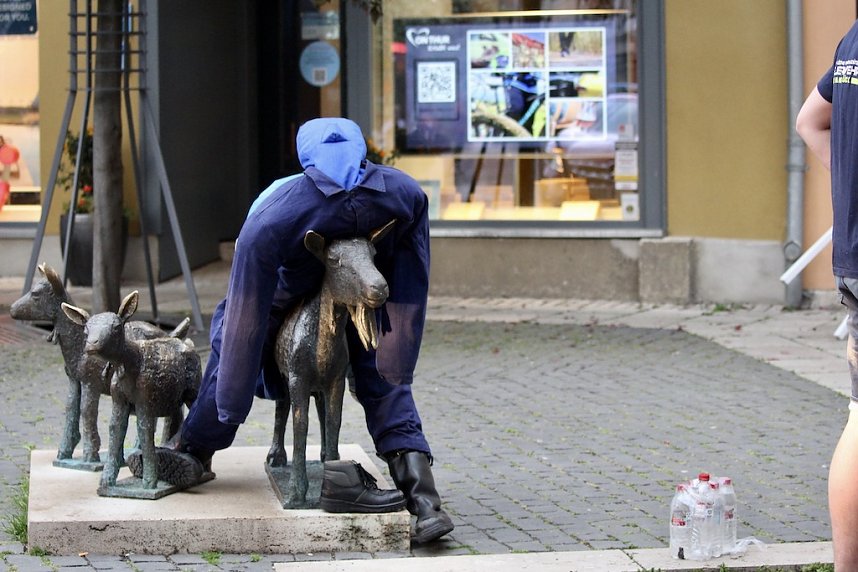 Feuerwehreinsatz in der Innenstadt von Bad Langensalza