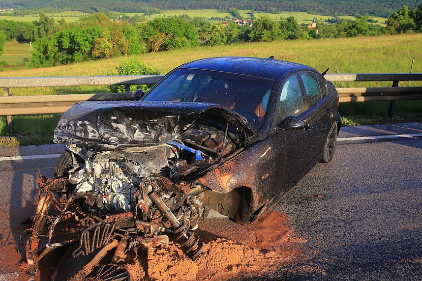 Unfall nach Verfolgungsjagd