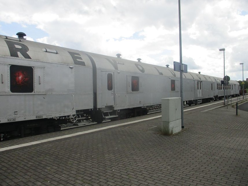 Der "Revolution Train" kann in M&uuml;hlhausen besucht werden