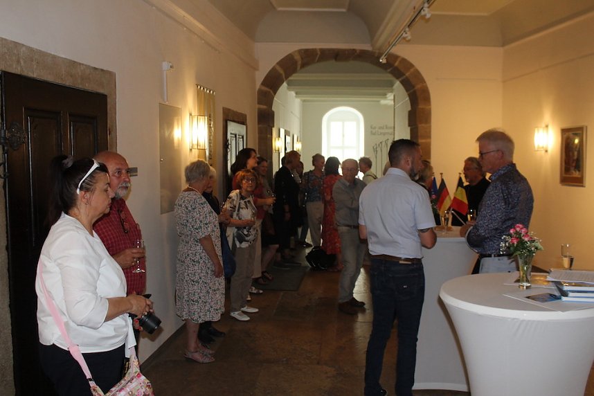 Vernissage imRathaus mit Erken von ann Vrielinck