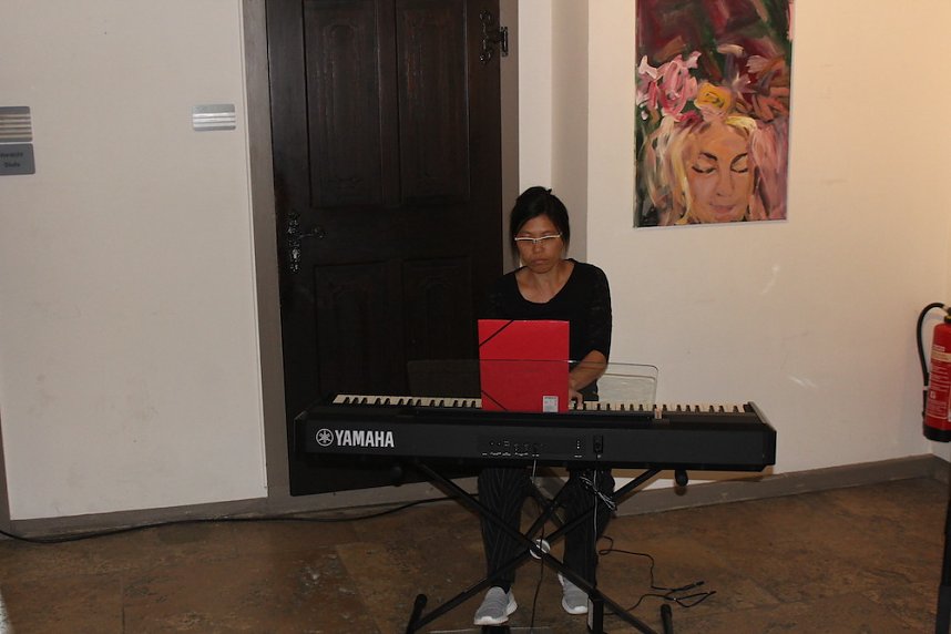 Vernissage imRathaus mit Erken von ann Vrielinck