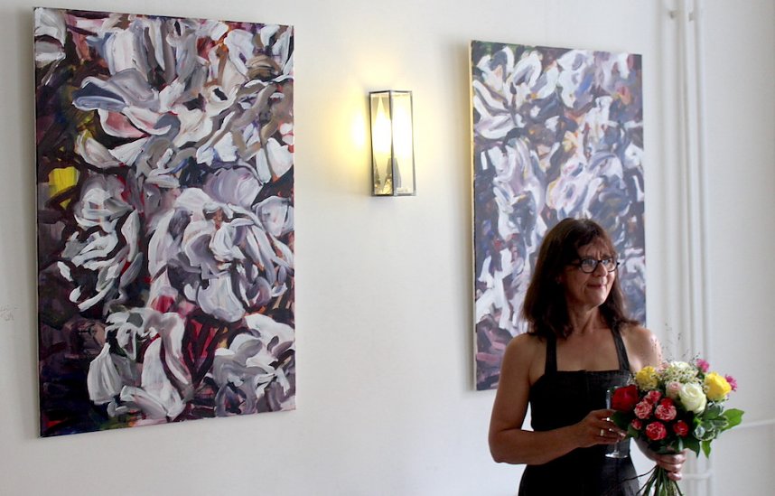 Vernissage imRathaus mit Erken von ann Vrielinck