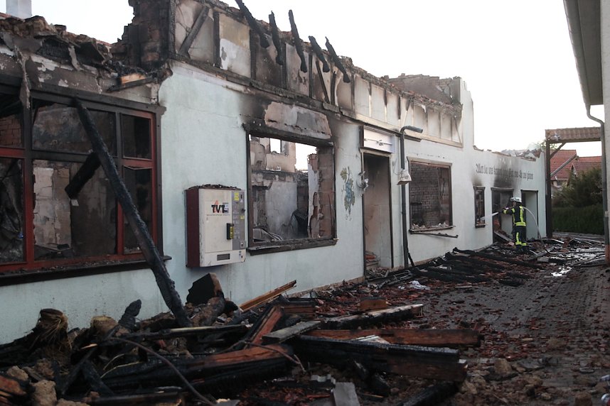 Der Tag nach dem Gro&szlig;brand in Bothenheilingen