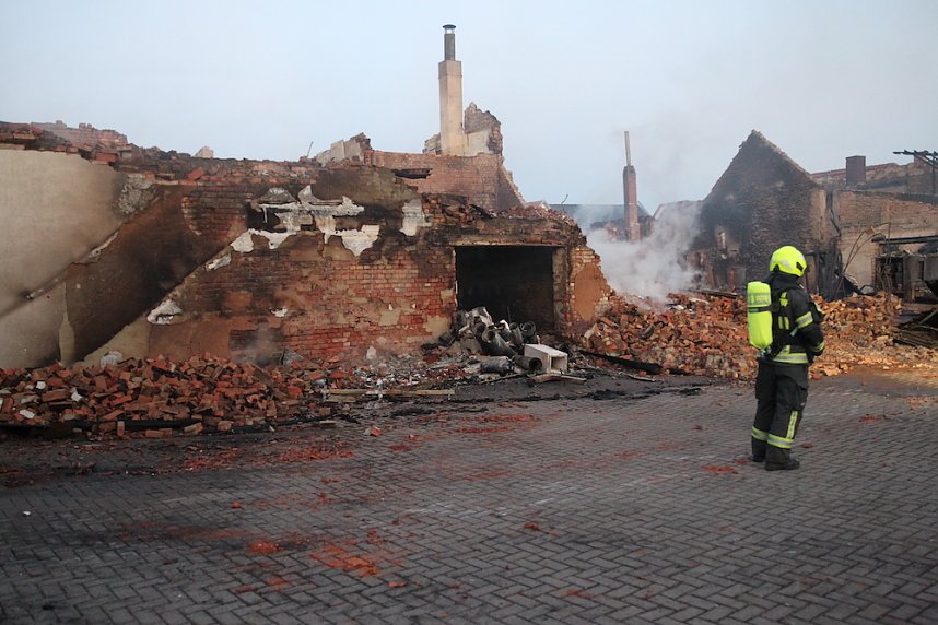 Der Tag nach dem Gro&szlig;brand in Bothenheilingen