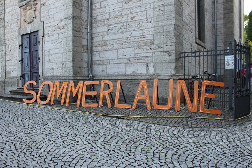 Extralange Sommerlaune gestern Abend in Bad Langensalza