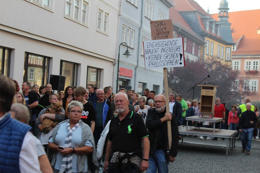 Protestkundgebung Oktober in Bad Langensalza
