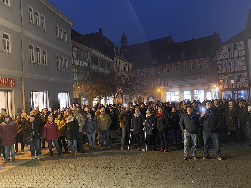 Dritte Kundgebung gegen die Energiepolitik der Bundesregierung in Bad Langensalza 