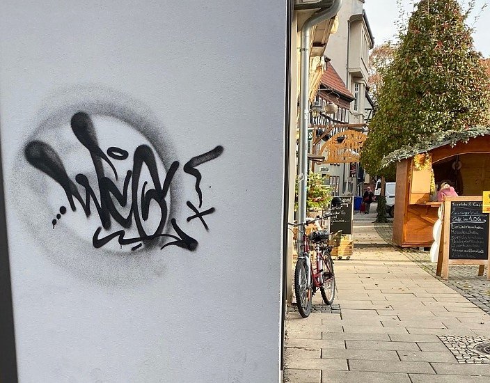 Schmierereien in Bad Langensalza